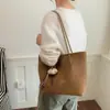 Bolsa tote Melard de couro macio texturizado e tramado retrô para mulheres, nova bolsa tipo balde de grande capacidade para o dia a dia 2026