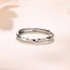 Anillo de Pareja Mobius Moda Simple Anillo de Dedo Comida Viva Regalo del Día de San Valentín Anillo de Pareja Amoroso