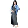 Conjunto de Vestido de Maternidad Primavera/Verano 2026 Nuevo de Moda para Mamá Embarazada Estilo Francés Vestido de Primavera que No Muestra el Embarazo, Vestido de Tirantes