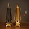 Latão Wenchang Tower Decoração Nove camadas Treze camadas Lista de Ouro Nomeação Sala de Estar Sala de Estudo Presente Artesanato Factory Outlet