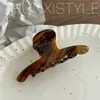 Grampo de cabelo elegante com temperamento feminino para a parte de trás da cabeça, clipe de tubarão do Instagram, novo clipe 2023, adorno de cabeça, prendedor de acetato de alta qualidade
