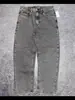 Jeans Reto Bordado Hip Hop High Street Estilo Americano Masculino Slim-fit Versátil Tendência Calça Jeans