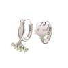 Hebilla de Oreja de Gato Pez Asimétrica de Diamante Flash para Mujer Diaria Versátil Estilo INS Fengsen Gato Lindo Pendientes Creativos para la Cena