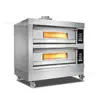 Horno Comercial Transfronterizo para Hornear Pan, Pizza y Pasteles, de una o dos capas, Horno Eléctrico de Gran Capacidad para Uso Comercial