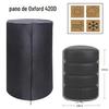 Amazon Capas de Pneu de 4 Peças Empilháveis à Prova de Poeira Tecido Oxford 420D Capa Sazonal para Estepe de Carro Estepe à Prova d'Água