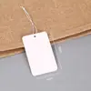 Etiqueta de Precio con Cordón Elástico en Blanco Material de Etiqueta Tarjeta Colgante Joyería Cordón para Joyería Etiqueta de Precio para Joyería