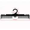 Estante negro para ropa interior con forma de peine tamaño grande para hombre clip de plástico para ropa interior dientes estante para sujetador ropa interior clip para ropa interior al por mayor