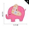 Parche Bordado de Elefante de Dibujos Animados con Logo de Computadora Yuanda Parche Bordado Parche de Bordado Accesorios para Ropa Zapatos y Sombreros DIY Accesorios Parche de Tela