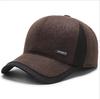Gorra Hombres Invierno Cálida Lana Pico Gorra Béisbol Orejeras Invierno Hombre Mayor Hombre Mayor
