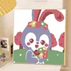 Venta al por mayor de fábrica pintura al óleo digital pintura decorativa lindo personaje de dibujos animados pintura para colorear a mano DIY pintura hecha a mano para niños pintura simple