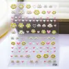 Adesivos de Arte de Unha Desenho Animado 5D Relevo Menina Doce Sapo Fofo Cachorrinho Brilhante Placa de Unha Adesivos de Concha