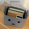 Cesta de Armazenamento Dobrável de Feltro com Padrão de Robô, Cesta Organizadora Multifuncional, Cesta de Armazenamento de Brinquedos Infantis, Armazenamento e Organização