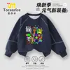 2025 Nueva Caja de Ritmo Ropa Suéteres para Niños Manga Larga Guapos Niños Suéteres Cuello Redondo Otoño Súper Geniales Tops