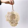Lanternas de Artesanato em Madeira Transfronteiriças, Estrelas, Lua Enfeites Pendentes, Decorações DIY, Pingentes de Fatias de Madeira, Decorações Criativas para Festas