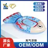 Piscina Inflable de PVC Grueso Ecológica Personalizada con Forma de Pez de Doble Propósito con Respaldo, Cama Flotante y Esterilla Flotante Vendida Directamente por el Fabricante