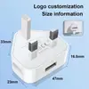 Venda Direta de Fábrica Adaptador Padrão Britânico 5V1A Carregador Triângulo Cabeça de Carregamento USB Celular Três Portas Versão de Hong Kong 2A Transfronteiriço