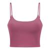 Novo Top Regata Esportivo de Yoga Feminino com Bojo Sexy Cinto Fino Costas Bonitas Fitness Top Alça Roupa de Yoga C5238
