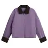 Chaqueta de solapa con bloques de color estilo retro japonés Rumeng, unisex, moda urbana de otoño, abrigo versátil extragrande para ir al trabajo