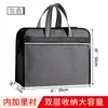 Bolsa de Archivo Portátil de Tela Oxford con Cremallera Bolsa para Documentos de Reunión Maletín de Viaje de Negocios Impresión
