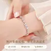 Pulsera de Plata S925 Flor de Glicina para Mujer, Nuevo Modelo 2026, Pulsera Exquisita de Lujo Ligero de Nicho, Regalo de Cumpleaños para Novia