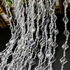 Cortina de cuentas acrílicas guía de camino de boda cadena de cristal decoración de techo de escenario escena de boda cortina de puerta partition diy