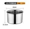 Suministro directo de fábrica olla para condimentos de acero inoxidable no magnético olla para condimentos engrosada engrosada engrosada con tapa olla para condimentos cilindro de aceite Tazón para huevos