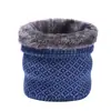 Bufanda Calentadora de Cuello de Invierno con Forro Polar, Polaina Versátil Casual para Exteriores, Bufanda de Bucle Único a Cuadros a Prueba de Frío para Hombres y Mujeres