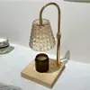 Calentador de Velas Europeo y Americano Amazon con Temporizador y Regulador de Intensidad, Altura Ajustable, Madera Maciza Cuadrada Aromaterapia