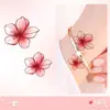 Pegatinas de Tatuaje de Flor de Cerezo Rosa para Mujeres, Impermeables y de Larga Duración, Clavícula, Muñeca, Brazo, Estilo Ins de Flores, Pequeña Fresca, Imagen Pequeña, Elegantes