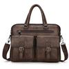 Bolsa de ombro masculina de negócios transfronteiriça, grande capacidade, resistente ao desgaste, bolsa transversal de PU, multifuncional, repelente de água, pequena bolsa para comércio exterior