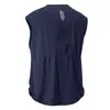 Camiseta Esportiva de Verão Respirável com Ombro Largo Cinza Escuro Seda de Gelo Secagem Rápida Sem Mangas Roupa Externa Masculina Camiseta para Corrida Noturna Treinamento Físico