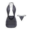 Ropa interior sexy Guiruo cadena hueca caliente decoración cuello colgante encaje puro quiere espalda descubierta cadera uniforme traje 2443