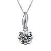 Weihua Colar de Diamante Feito à Mão Pingente Novo Colar Feminino em Forma de Coração Colar Feminino Banhado a Prata Jóias Temperamento Presente de Aniversário Feminino