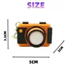 Llavero Clicker de Cámara Impreso en 3D Mini Juguete para Aliviar el Estrés Colgante Reductor de Estrés Presionable de Cámara Simulada