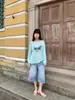 Jeans cropped para mujer estilo retro americano Yuyi 2026 verano holgados rectos de pierna ancha casual de longitud media xld727