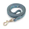 Guia de Animal de Estimação, Corda de Animal de Estimação, Guia de Cachorro, Guia para Passeio de Cachorro, Couro Genuíno Couro de Primeira Camada Corda de Couro, Latão