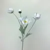 Flor Artificial de Toque Real de Papoula Flor Artificial Hidratante Decoração de Flor Artificial Sala de Estar Mesa de Jantar Arranjo de Flores Buquê Decoração Floral Flor Decorativa