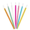 50 pçs/pacote Descartável Nylon Cabelo Sólido Pincel Labial Bastão Pincel de Maquiagem Portátil Mini Pincel Labial Ferramenta de Maquiagem