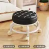 Taburete Bajo con Ruedas, Taburete Pequeño para el Hogar, Banco Móvil con Ruedas Silenciosas, Adecuado para Desempacar Paquetes, Cuidar Niños, Cambiarse los Zapatos, Silla Baja