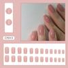 Temperamento Deseo Puro Rubor Uñas Portables Escalera Media Larga Gradiente Color Nude Parche de Manicura Uñas Blanqueadoras Uñas Postizas Venta al por Mayor