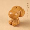 Sándalo/Sándalo Verde/Palo de Rosa Hecho a Mano DIY Tallado Estilo Dibujo Animado Japonés Colgante Accesorios Snoopy Mascota