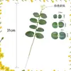 Folhas de Dinheiro Simuladas, Folhas de Eucalipto, Arranjos de Flores e Folhas Decorativas, Acessórios para Arranjo de Flores de Casamento na Floresta Ins
