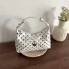 Nova Bolsa de Nuvem com Bolinhas para Mulheres Verão 2026, Estilo Coreano, Nicho, Alto Valor Estético, Casual, Simples, Bolsa Pequena Quadrada de Ombro