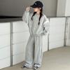 Conjunto de Sudadera para Niñas Primavera y Otoño 2025 Moda Estilo Coreano para Niñas Estilo Infantil Mediano y Grande Conjunto con Lazo de Encaje
