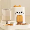 Dispensador Automático de Comida y Agua para Gatos, Dos en Uno, Gran Capacidad, Circulación Automática, Comedero y Bebedero para Gatos y Perros, Alimentador Programable