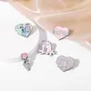 Broche Creativo Europeo y Americano de Calavera Rosa de Aleación Amor Caja de Leche Forma de Calavera Insignia de Pin de Aleación Accesorios