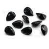 Atacado do fabricante vidro em forma de pera 2*3-13*18mm vidro em forma de gota cor branca cabochão de fundo pontudo pedras soltas