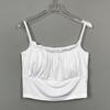Camisola Sexy Estilo Lujuria Pura Tailandesa con Almohadillas para el Busto para Mujer para Usar con un Elegante Top Ajustado Sin Espalda y Sin Mangas