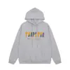 Sudadera con capucha de forro polar para hombre y mujer, sudaderas bordadas de alta calle europeas y americanas de moda Trapstar para dropshipping transfronterizo