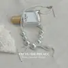 Colar de Pérolas com Laço Estilo Francês Inspirado em Chanel para Mulheres, Corrente de Clavícula Única e Elegante com um Toque Ousado e de Alto Padrão